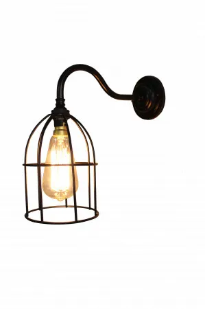 Cage Gooseneck Wall Light by Fat Shack Vintage, a Wall Lighting for sale on Style Sourcebook