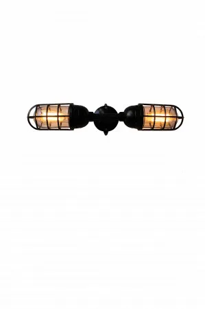 Double Bunker Cage Wall Light by Fat Shack Vintage, a Wall Lighting for sale on Style Sourcebook