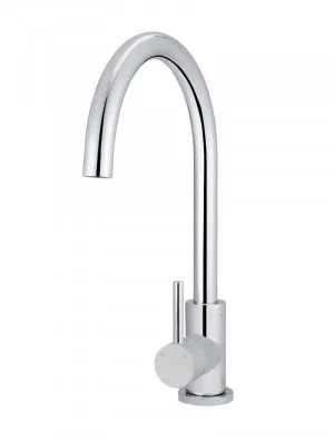 Meir | POLISHED CHROME ROUND KITCHEN MIXER TAP by Meir, a Kitchen Taps & Mixers for sale on Style Sourcebook