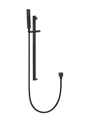 Meir | MATTE BLACK SQUARE SHOWER ON RAIL COLUMN by Meir, a Shower Heads & Mixers for sale on Style Sourcebook