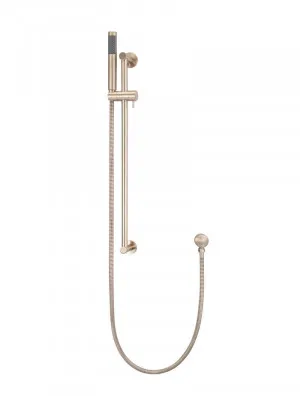 Meir | CHAMPAGNE ROUND SHOWER ON RAIL COLUMN by Meir, a Shower Heads & Mixers for sale on Style Sourcebook