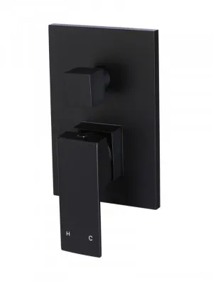 Meir | MATTE BLACK Square Diverter Mixer MW02 by Meir, a Bathroom Taps & Mixers for sale on Style Sourcebook