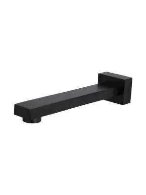 Meir | MATTE BLACK SQUARE WALL SPOUT by Meir, a Bathroom Taps & Mixers for sale on Style Sourcebook