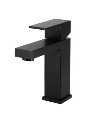Meir | MATTE BLACK SQUARE BASIN MIXER by Meir, a Bathroom Taps & Mixers for sale on Style Sourcebook