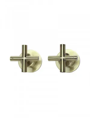 Meir | TIGER BRONZE ROUND JUMPER VALVE WALL TOP ASSEMBLIES by Meir, a Bathroom Taps & Mixers for sale on Style Sourcebook