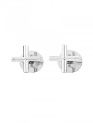 Meir | POLISHED CHROME ROUND JUMPER VALVE WALL TOP ASSEMBLIES by Meir, a Bathroom Taps & Mixers for sale on Style Sourcebook