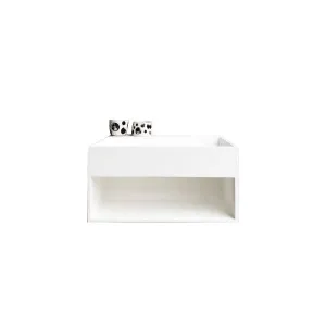 Wall Hung Solid Surface Basin Vanity with Shelf by Just in Place, a Vanities for sale on Style Sourcebook