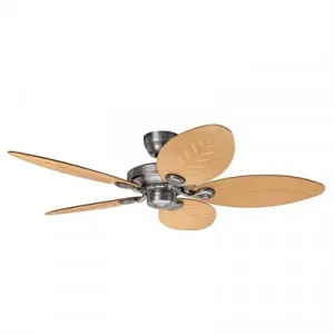 Hunter Outdoor Elements II Raw Aluminium Outdoor Ceiling Fan with Nature Palm / Natural Wicker Switch Blades by Hunter, a Ceiling Fans for sale on Style Sourcebook