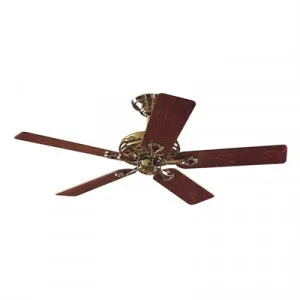 Hunter Savoy Bright Brass Ceiling Fan with Rosewood / Oak Switch Blades by Hunter, a Ceiling Fans for sale on Style Sourcebook