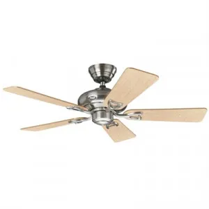 Hunter Seville II Brushed Nickel Ceiling Fan with Maple / Grey Switch Blades by Hunter, a Ceiling Fans for sale on Style Sourcebook