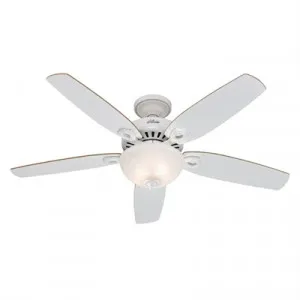 Hunter Builder Deluxe White Ceiling Fan with Light by Hunter, a Ceiling Fans for sale on Style Sourcebook