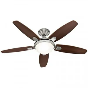 Hunter Contempo Brushed Nickel Ceiling Fan with Dark Walnut / English Cherry Switch Blades by Hunter, a Ceiling Fans for sale on Style Sourcebook