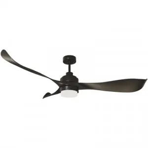 Eagle DC Ceiling Fan with LED Light, 140cm/56", Black by Mercator, a Ceiling Fans for sale on Style Sourcebook
