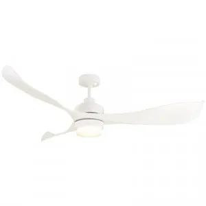 Eagle DC Ceiling Fan with LED Light, 140cm/56", Cream / White by Mercator, a Ceiling Fans for sale on Style Sourcebook