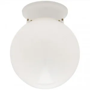 Opal DIY Ball Shade Batten Fix Ceiling Light, 15cm, White by Mercator, a Fixed Lights for sale on Style Sourcebook