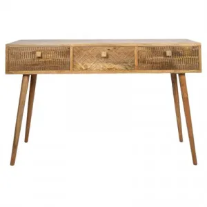 Ashanti Mango Wood 3 Drawer Console Table by Casa Sano, a Console Table for sale on Style Sourcebook