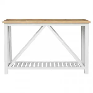Avista Parquetry Top Recycled Timber Console Table, 140cm, Natural / White by Manoir Chene, a Console Table for sale on Style Sourcebook