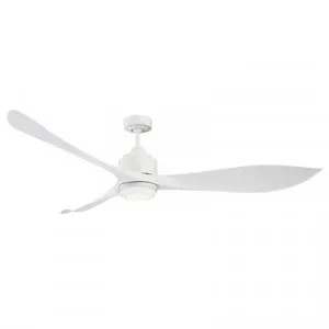 Eagle DC Ceiling Fan with LED Light, 167cm/66", Cream / White by Mercator, a Ceiling Fans for sale on Style Sourcebook