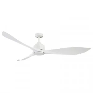 Eagle DC Ceiling Fan, 167cm/66", Cream / White by Mercator, a Ceiling Fans for sale on Style Sourcebook