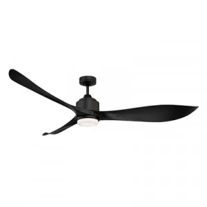 Eagle DC Ceiling Fan with LED Light, 167cm/66", Black by Mercator, a Ceiling Fans for sale on Style Sourcebook