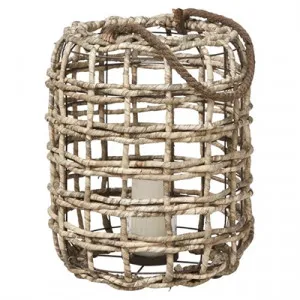 Tosya Woven Maize Lantern by Casa Uno, a Lanterns for sale on Style Sourcebook