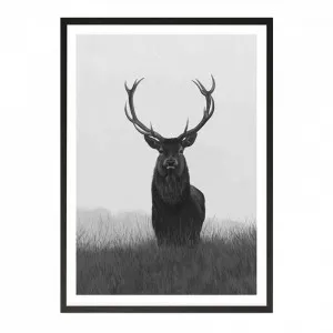 Black & White Elk Art Print by The Print Emporium, a Prints for sale on Style Sourcebook
