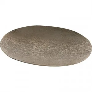 Carney Aluminum Oval Shallow Platter, Small, Antique Gold by Casa Bella, a Decorative Plates & Bowls for sale on Style Sourcebook