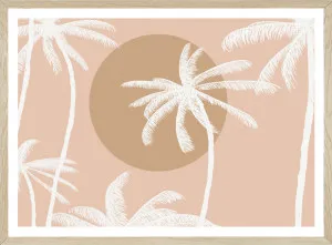 SUNSET PALM BLUSH LANDSCAPE BY SEASCAPE LIVING by Seascape Living, a Original Artwork for sale on Style Sourcebook