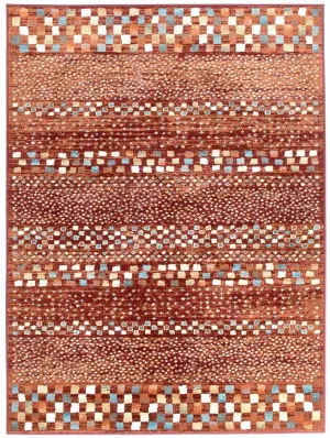 Oxford Mayfair Squares Rust by Unitex International, a Contemporary Rugs for sale on Style Sourcebook