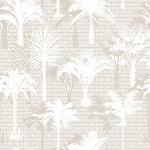 Beige Palms Removable Wallpaper by Boho Art & Styling, a Wallpaper for sale on Style Sourcebook