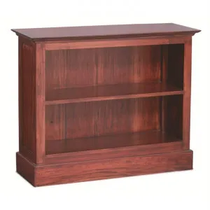 Adolf Solid Mahogany Timber Single Shelf Lowline Bookcase, Mahogany by Centrum Furniture, a Bookshelves for sale on Style Sourcebook