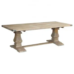 Oatley Mango Wood Pedestal Dining Table, 230cm, Honey Wash by Dodicci, a Dining Tables for sale on Style Sourcebook