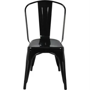 Toliver Replica Tolix Metal Chair -Black by Brighton Home, a Dining Chairs for sale on Style Sourcebook