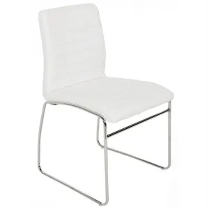 Como Faux Leather Dining Chair, White by Brighton Home, a Dining Chairs for sale on Style Sourcebook