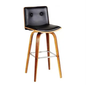 Diego PU Leather and Wood Bar Chairs by Dodicci, a Bar Stools for sale on Style Sourcebook