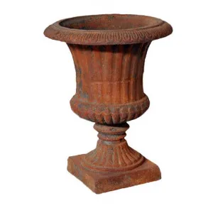 Alecta Cast Iron Garden Urn, Small, Rust by Mr Gecko, a Plant Holders for sale on Style Sourcebook