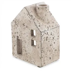 Palmira Cement House Lantern with Chimney, Small, Dirty White by Casa Uno, a Lanterns for sale on Style Sourcebook
