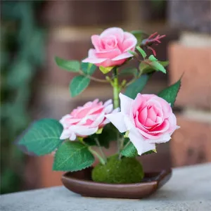 Set of 4 Artificial Table Roses - Pink by FLH, a Plants for sale on Style Sourcebook