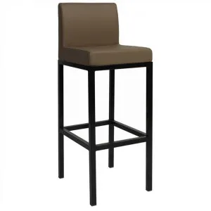 Dublin V2 Commercial Grade Vinyl Upholstered Steel Bar Stool - Taupe by Eagle Furn, a Bar Stools for sale on Style Sourcebook
