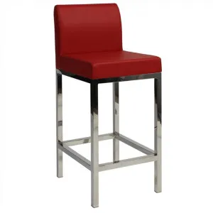 Fuji V2 Commercial Grade Vinyl Upholstered Stainless Steel Counter Stool - Red by Eagle Furn, a Bar Stools for sale on Style Sourcebook