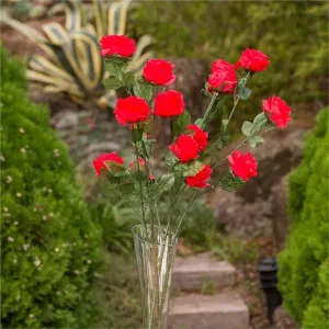 Set of 3 Five Head Artificial Roses - Red by FLH, a Plants for sale on Style Sourcebook