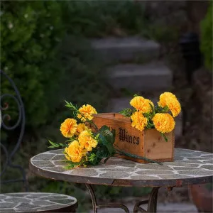 Set of 2 Artificial Carnations Bunches - Yellow by FLH, a Plants for sale on Style Sourcebook