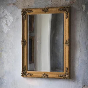 Arley Wall Mirror, 110cm, Gold by Casa Bella, a Mirrors for sale on Style Sourcebook