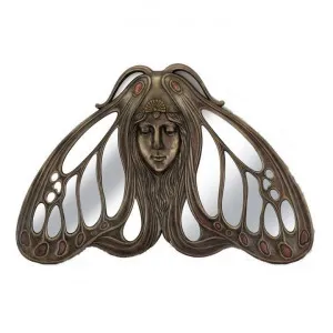 Princess Butterfly Cast Bronze Frame Wall Mirror by Veronese, a Mirrors for sale on Style Sourcebook