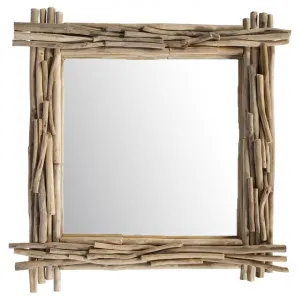 Semarang Teak Timber Frame Square Wall Mirror, 80cm by Casa Uno, a Mirrors for sale on Style Sourcebook