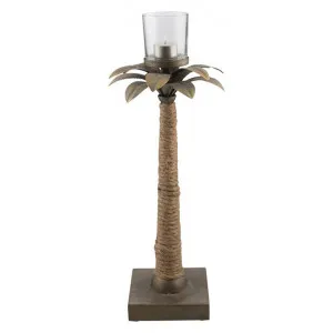 Palm Metal Candle Holder, Small by Casa Uno, a Candle Holders for sale on Style Sourcebook