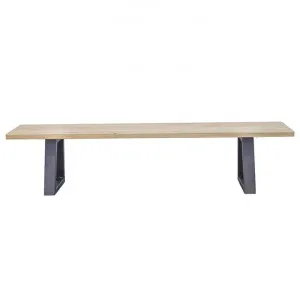 Edric Reclaimed Elm Timber & Steel Dining Bench, 200cm by Conception Living, a Dining Tables for sale on Style Sourcebook