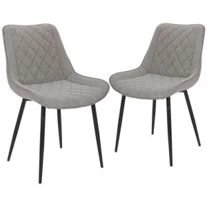 Lyon Faux Leather Dining Chair, Grey by Maison Furniture, a Dining Chairs for sale on Style Sourcebook