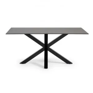 Bromley Ceramic Glass & Epoxy Steel Dining Table, 180cm, Iron Moss / Black by El Diseno, a Dining Tables for sale on Style Sourcebook