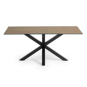 Bromley Ceramic Glass & Epoxy Steel Dining Table, 180cm, Iron Corten / Black by El Diseno, a Dining Tables for sale on Style Sourcebook